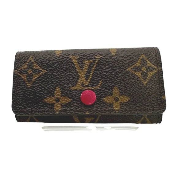 Louis Vuitton Multicle 4 Monogram Key Case for Keys Canvas M62631 Brown